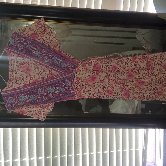 Wrap around full length dress - Picture 2 of 5